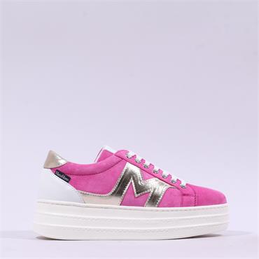 Marco Moreo Atlanta Platform Trainer - Pink Suede
